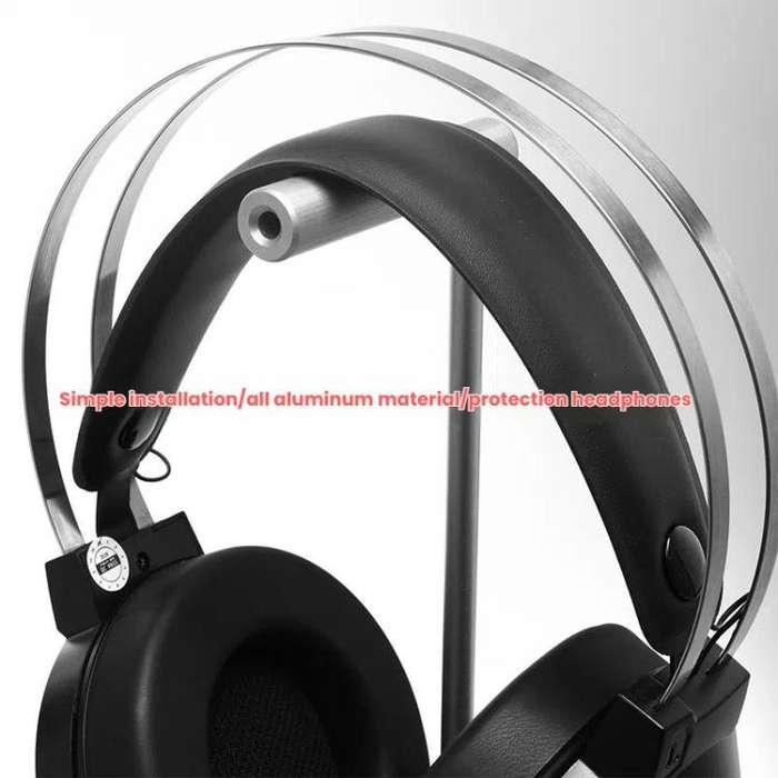 All-aluminum Alloy Headset Stand Headphone Display Bracket(Black)