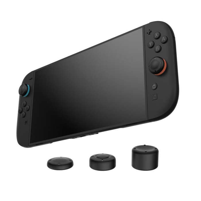For Switch 2 Console DOBE 6pcs /Pack Joystick Cap Heightening Cap Set(Black)