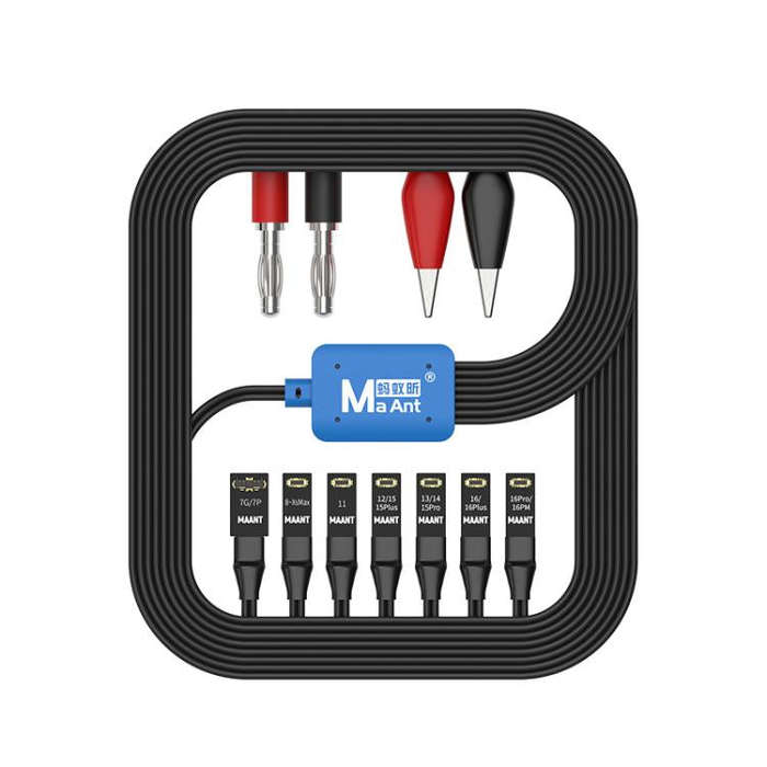 For Apple 7-16 Series Cell Phones MaAnt M064 1M 8 In 1 Power On Cable Flex Testing Line