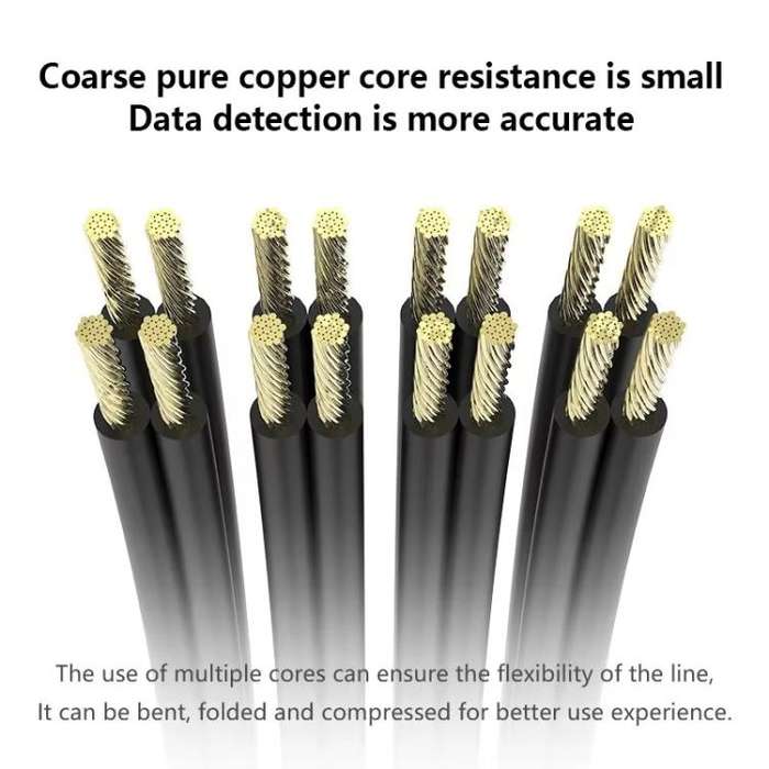 For Apple 7-16 Series Cell Phones MaAnt M064 1M 8 In 1 Power On Cable Flex Testing Line