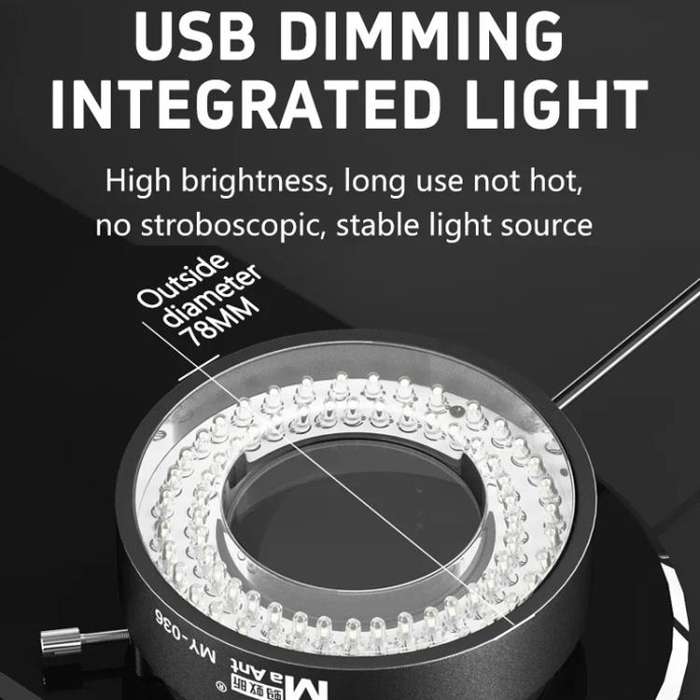MaAnt MY-036 Cell Phone Repair 72 Beads Microscope Ring Light Source