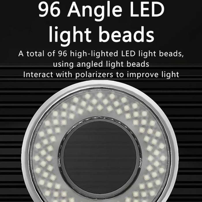 MaAnt MY-038 Cell Phone Repair Microscope Ring Polarized LED Light Source Lamps 96 Beads Anti-Gla...