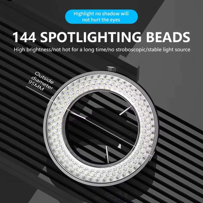 MaAnt MY-037 Cell Phone Repair 144 Beads Microscope Ring Light Source
