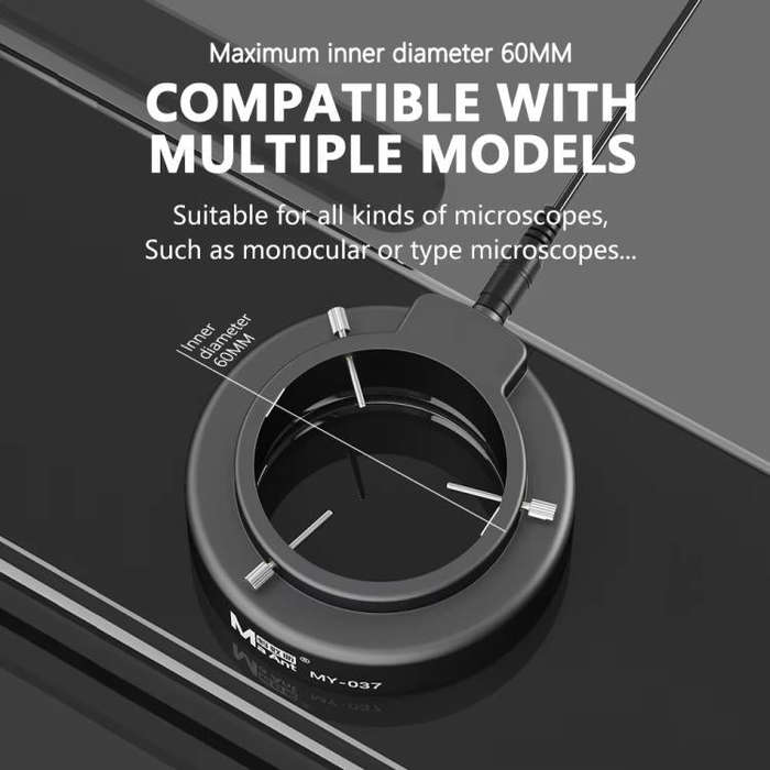 MaAnt MY-037 Cell Phone Repair 144 Beads Microscope Ring Light Source