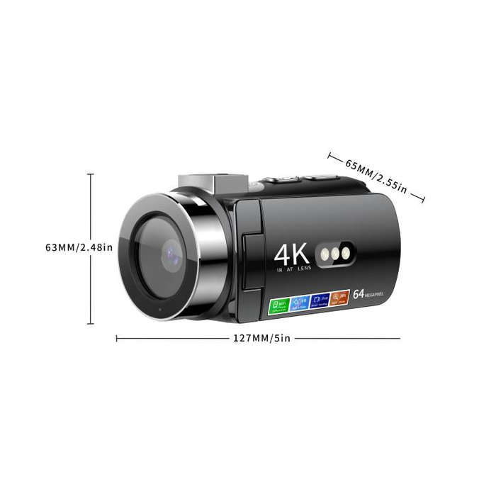 WiFi HD 4K Lightless Colorful Night Vision Digital Video Camera, Color: Red 4pcs /Set