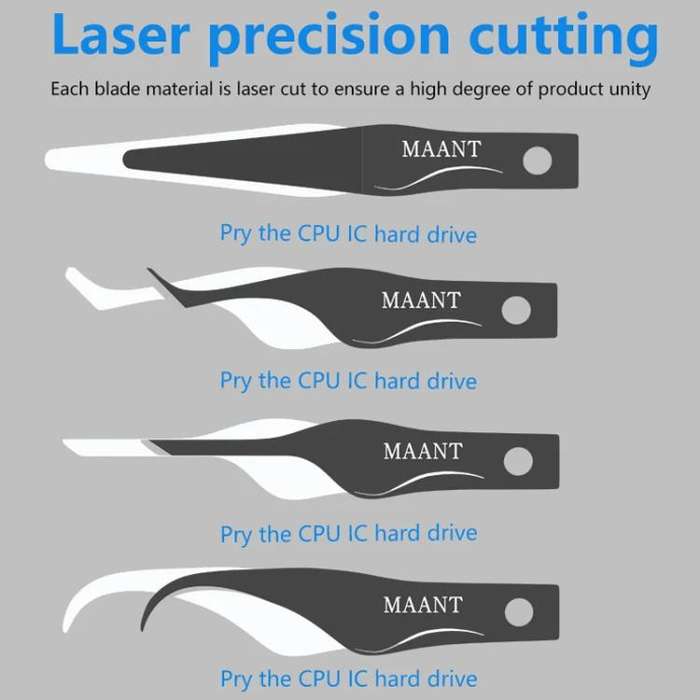 MaAnt MY-102 4 In 1 Blade Pry IC / CPU Hard Disk Blade Cell Phone Motherboard Repair Scraping Gum...