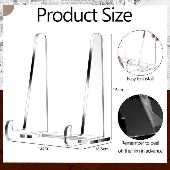 Acrylic Photo Frame Book Picture Plate Stand, Specifications: 1set
