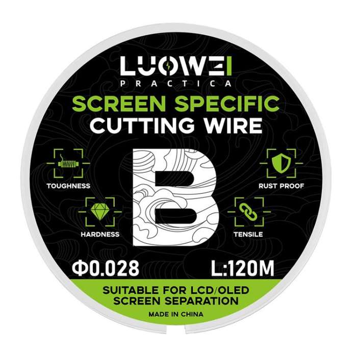 LUOWEI 120M Cell Phone LCD Screen Separation Line High Hardness Cutting Diamond Wire, Spec: B 0.0...