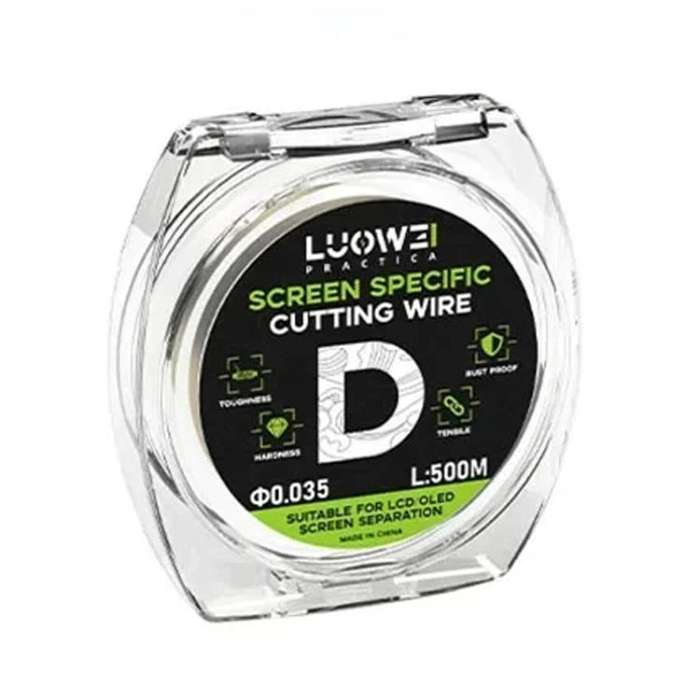 LUOWEI 500M Steel Wire Cell Phone Screen Separation Wire Cutting Wire, Spec: D 0.035mm