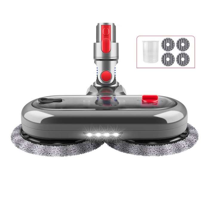 Electric Mop Head Attachment For Dyson V15 / V11 / V10 / V7 / V8 Vacuum Cleaner With 4 Rags