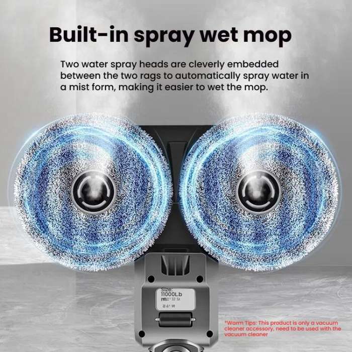Electric Mop Head Attachment For Dyson V15 / V11 / V10 / V7 / V8 Vacuum Cleaner With 4 Rags