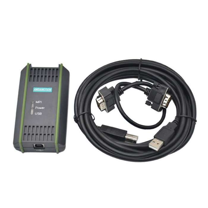 AMSAMOTION USB-MPI Programming Cable For Siemens S7-200/300/400PLC / 6ES7972-0CB20-0XA0 2.5m