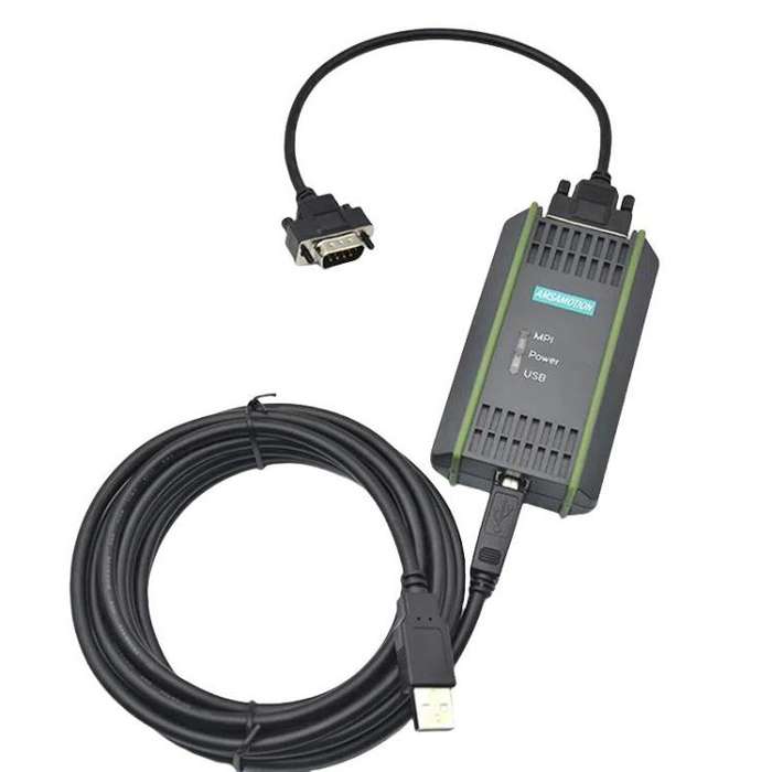 AMSAMOTION USB-MPI Programming Cable For Siemens S7-200/300/400PLC / 6ES7972-0CB20-0XA0 2.5m