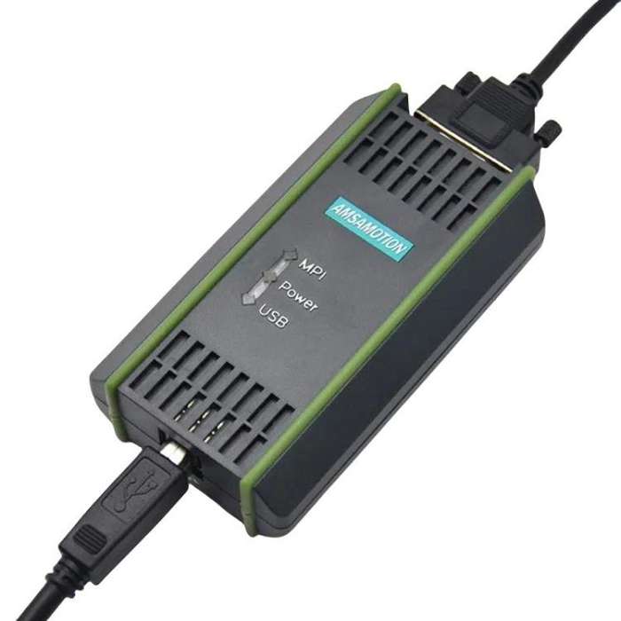 AMSAMOTION USB-MPI Programming Cable For Siemens S7-200/300/400PLC / 6ES7972-0CB20-0XA0 2.5m