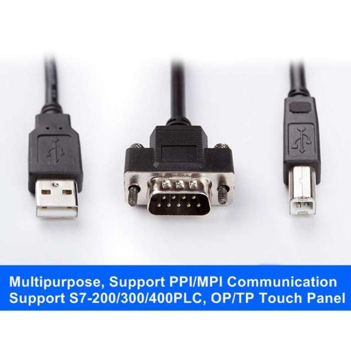 AMSAMOTION USB-MPI Programming Cable For Siemens S7-200/300/400PLC / 6ES7972-0CB20-0XA0 2.5m