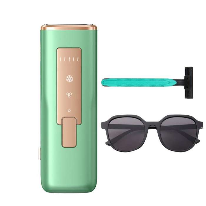 Sapphire Ice Sense Painless Laser Hair Remover Intense Pulse Ice Hair Removal Device, Style: Crys...