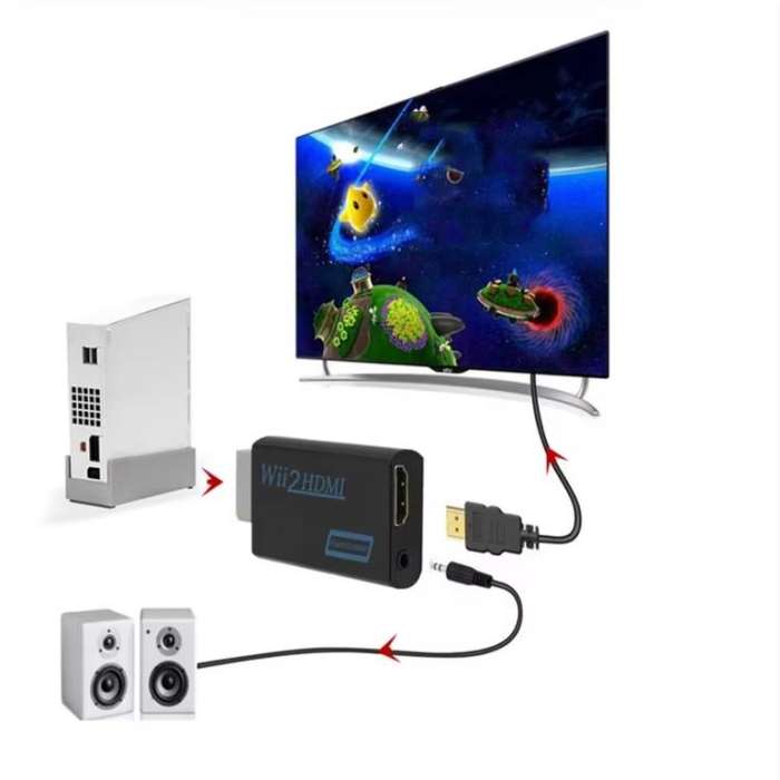 WII 2 To HDMI HD Converter(White)