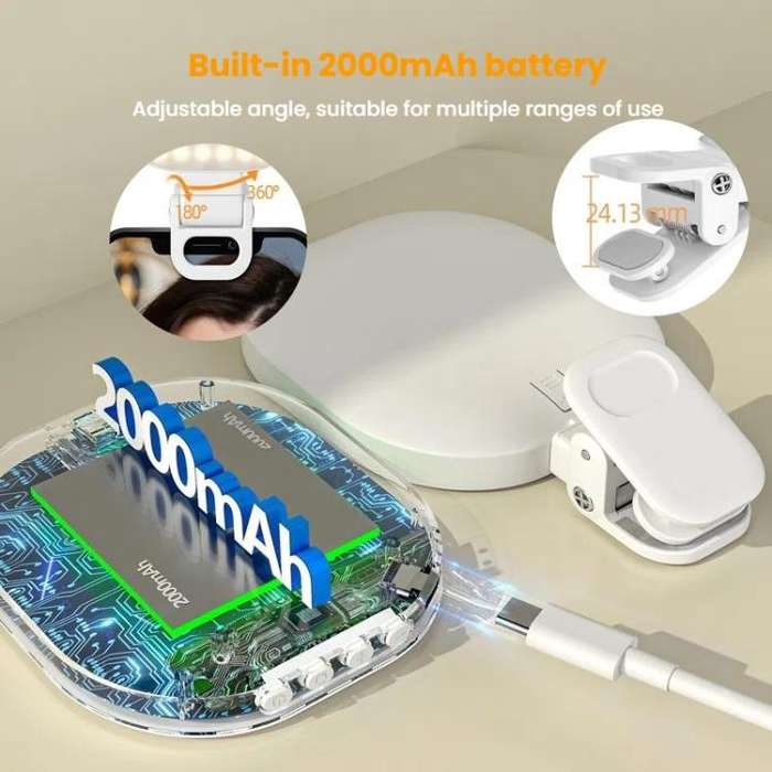 Smartphone Fill Light Selfie Live Streaming Computer Laptop Photography Light LED Video Conferenc...