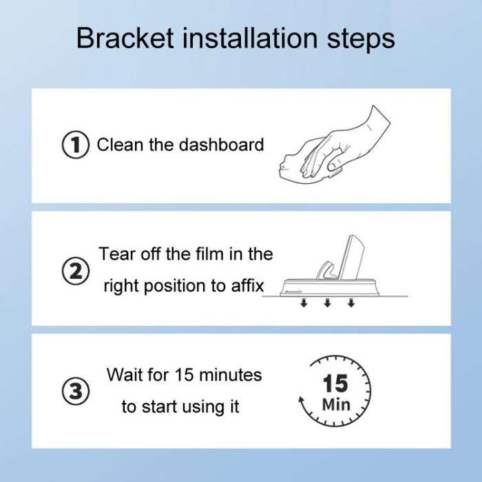 Z12 Car Center Console Fixed Navigation Phone Holder Installation-Free Snap-On Phone Support Bracket