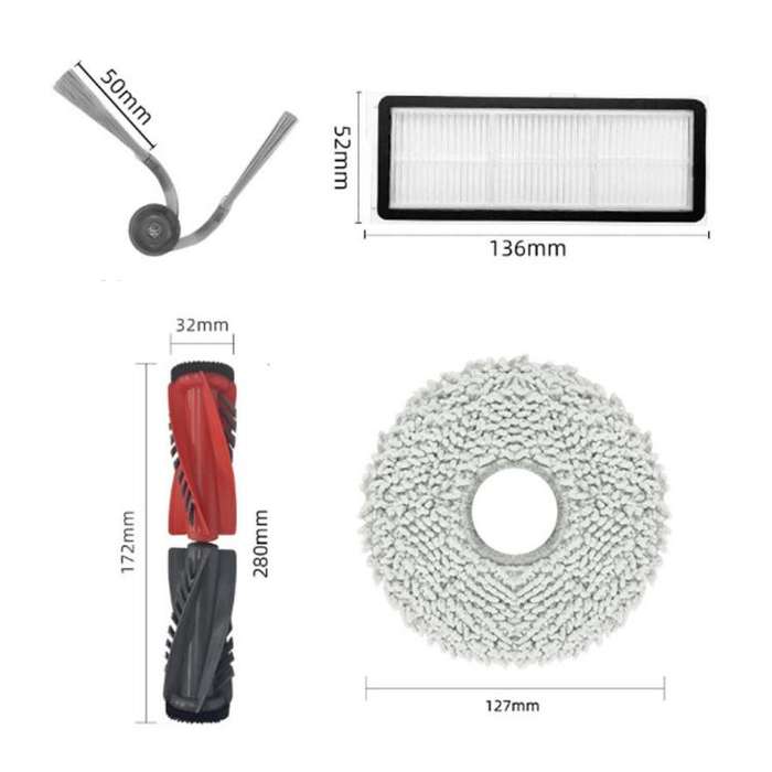 2pcs Rag For Roborock P20 Pro Robotic Vacuum Cleaner Accessories