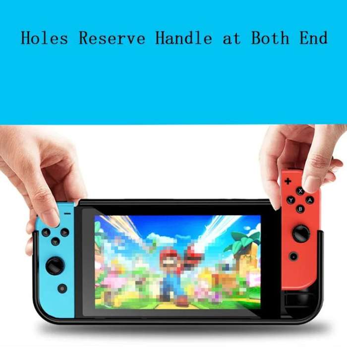 For Switch OLED Console TPU Protective Cover Integrated Shell With 2 Game Card Slots(Black)
