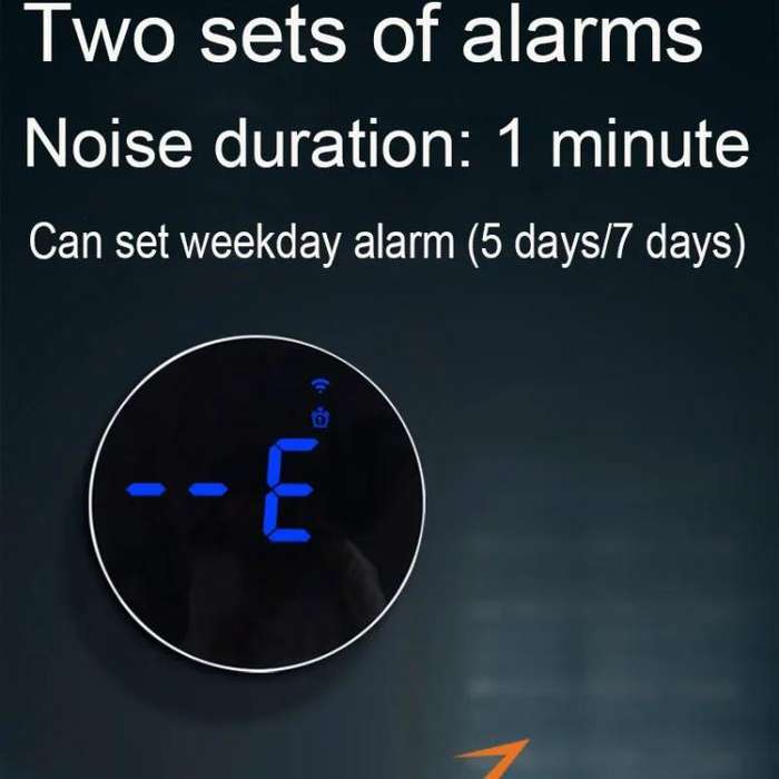 Wifi App Control LED Digital Wall Clock With RGB Light Multi-Functional Alarm Clock(White Shell B...