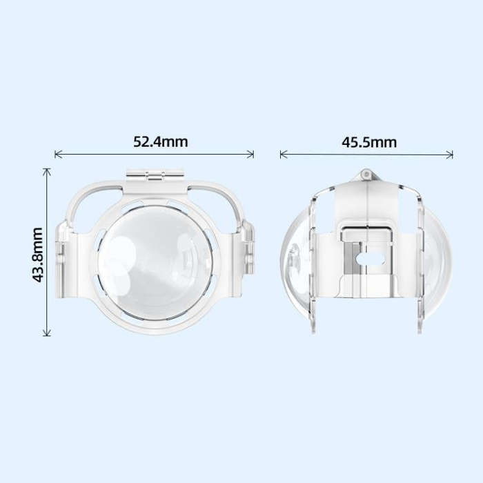 For Insta360 X4 HEPAIL AC37 Lens Anti-fog Snap-on Protective Mirror Front and Rear Lens Protectors