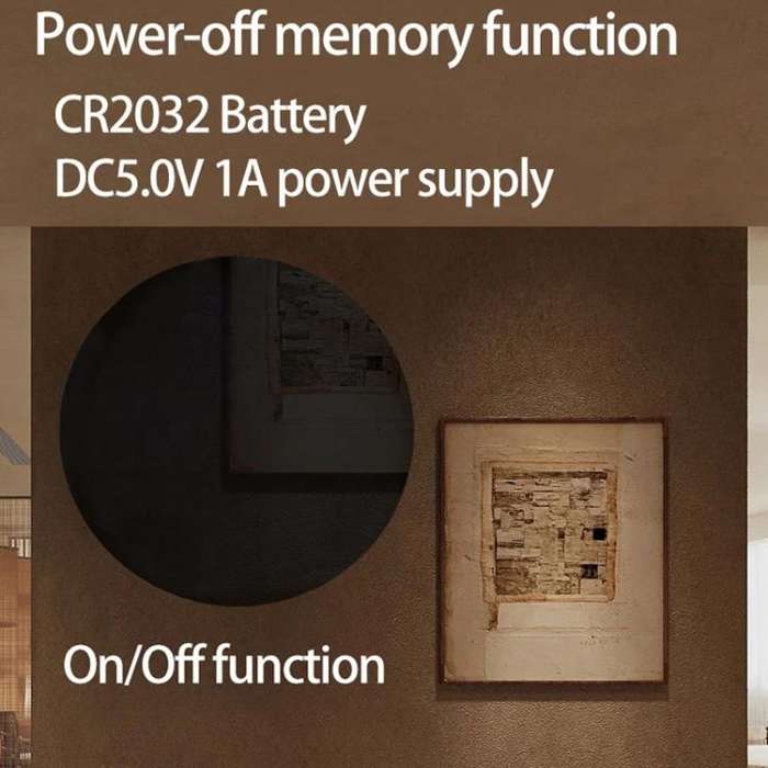 11.6-Inch White Light Wall Clock With Remote Control Multi-Functional Alarm Clock Bamboo+Black