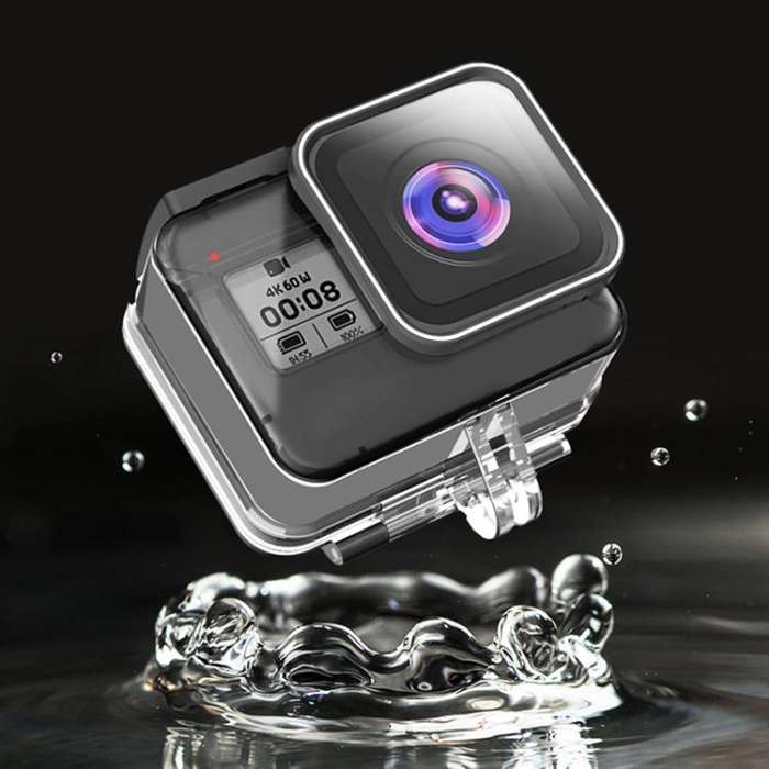 TELESIN For GoPro HERO8 Black 50m Waterproof Protective Case Diving Case Sports Camera Accessorie...