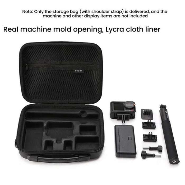BKANO For DJI Osmo Action 3 / 4 / 5 Pro Sports Camera Storage Bag Portable Protective Bag Case(Bl...