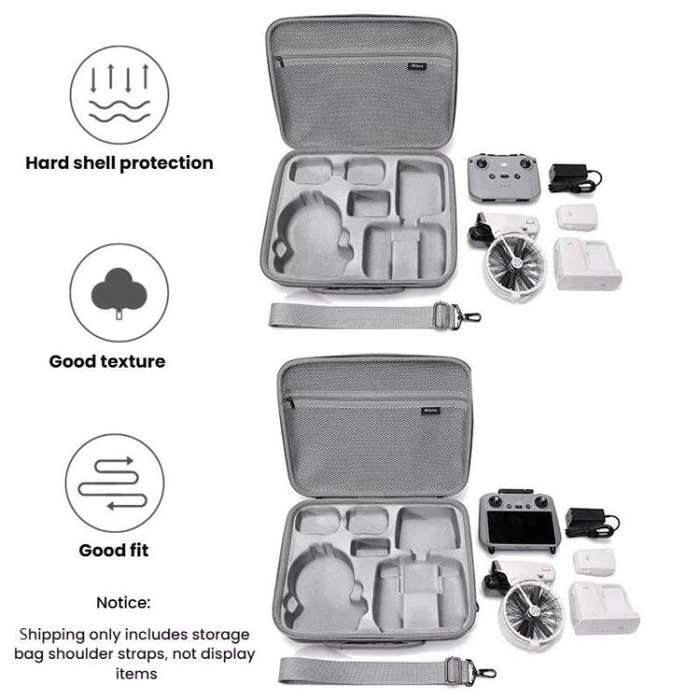 BKANO For DJI Flip Smooth Flying Tri-Power Kit Storage Bag Shock Absorbing Storage Case Backpack(...