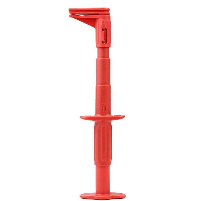 4mm Banana Jack IC Clamp Probe Hook Universal Multimeter Test Telescopic Hook(Red)