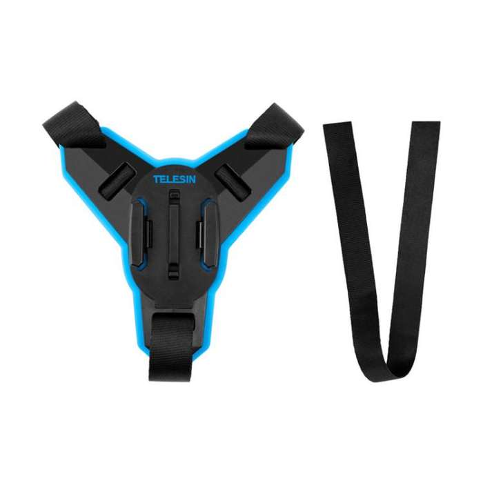 TELESIN Sports Camera Motorcycle Helmet Chin Mount Bracket For GoPro HERO Series / DJI Osmo Actio...