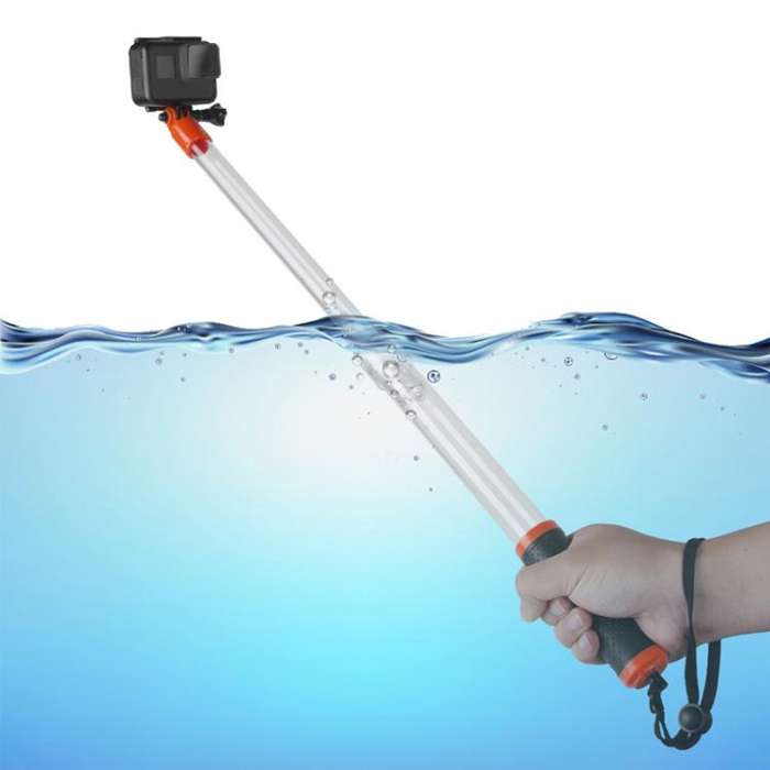 TELESIN Waterproof Selfie Stick For GoPro HERO Series / DJI Osmo Action Series And Other Sports C...