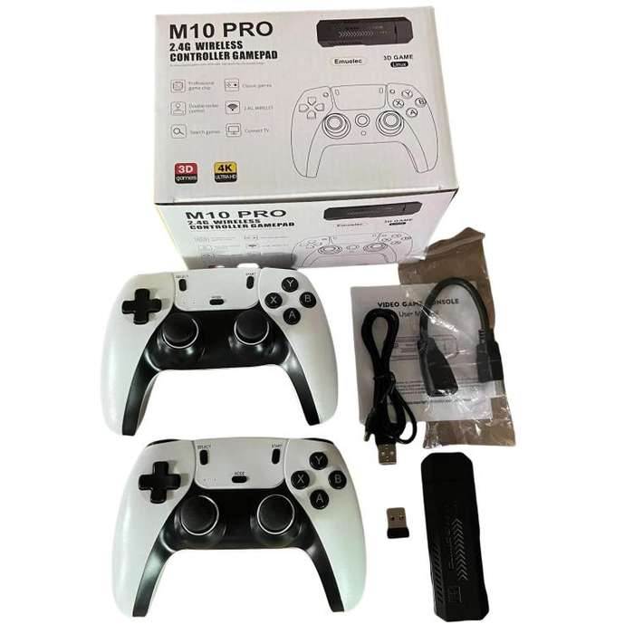 M10 Pro 4K TV Game Player 3D HD Retro Video Game Console 64G With Wired Controller