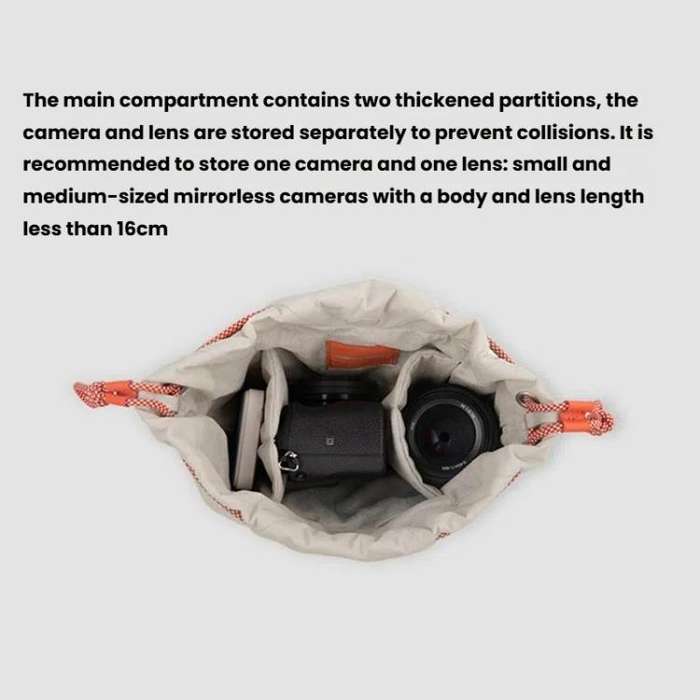 PGYTECH OneGo SLR Camera Waterproof Drawstring Bag, Color: Pink