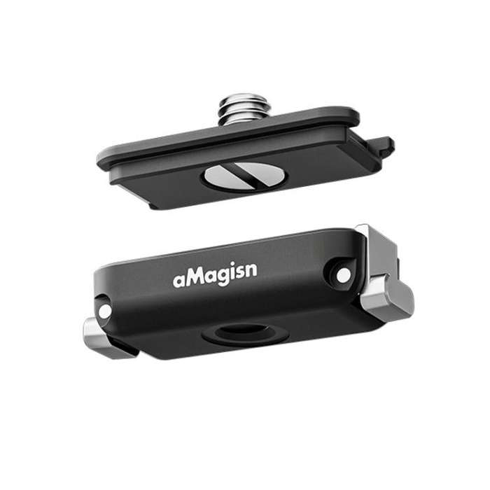 aMagisn Mini Quick Release Mount for Sports Cameras, Spec: 1/4 Inch Base + 1/4 Inch Cover