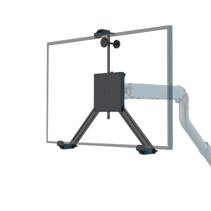 Holeless Monitor Mount for 17-32 Inch Screens Quick Installation and Removal Bracket(Black)