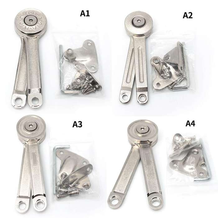 Randomly Stop Cabinet Wardrobe Door Support Hinge Adjustable Mechanical Up / Down Flap Door Suppo...