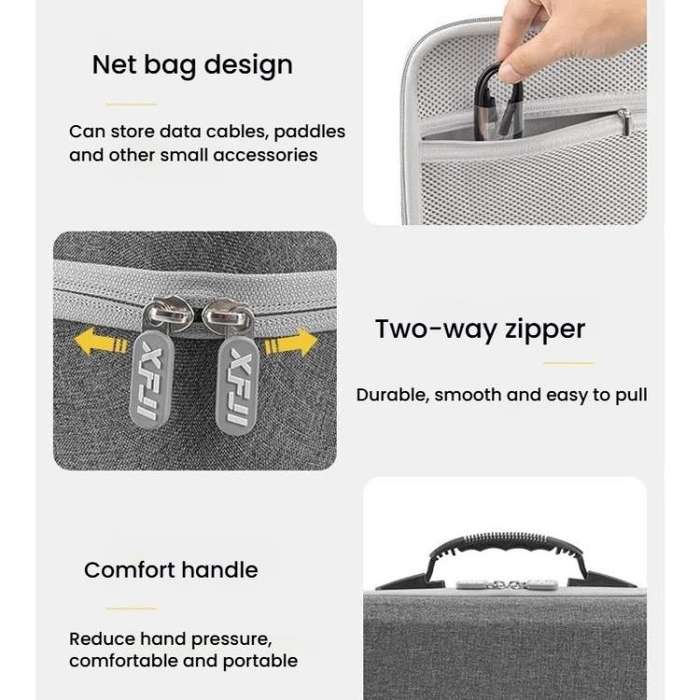 For DJI Flip XFJI Smooth Fly Portable Storage Bag Handheld Shoulder Bag(Gray)