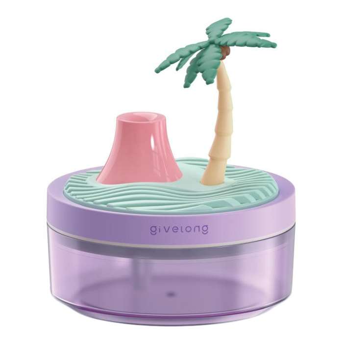 Givelong Mini Portable Landscape Humidifier Plant Pot Hydrator Mister USB Car Spray Aromatherapy ...