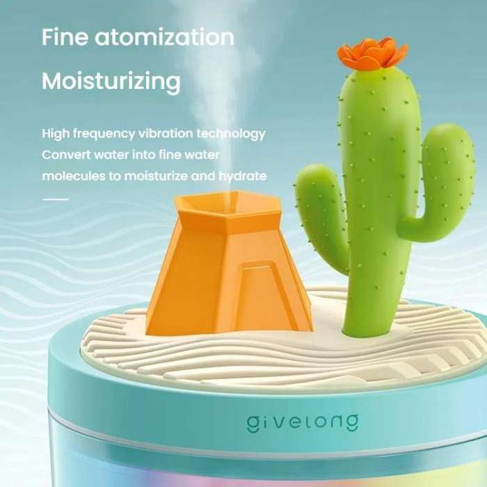 Givelong Mini Portable Landscape Humidifier Plant Pot Hydrator Mister USB Car Spray Aromatherapy ...