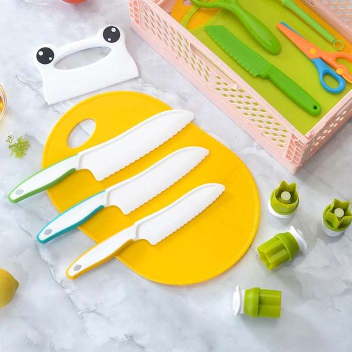 13 In 1 Children Plastic Cooking Knife Set Kids DIY Peeler Kicthen Tools
