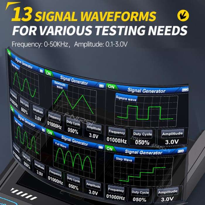 FNIRSI DSO-TC4 3 In 1 Oscilloscope Transistor Tester Signal Generator 10M Bandwidth Burn-In Proof