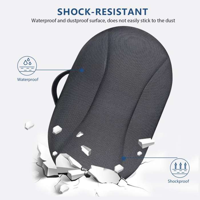 For Quest 3 VR Glasses Storage Case EVA Anti-Pressure Hard Shell Storage Bag(Black)