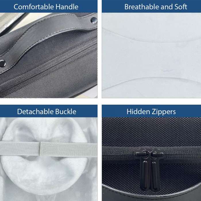 For Quest 3 VR Glasses Storage Case EVA Anti-Pressure Hard Shell Storage Bag(Black)