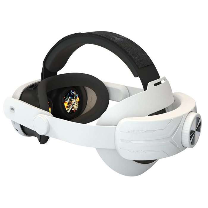 For Quest 3 / 3S Adjustable Headband No Face Pressure VR Head Strap Accessories(White)