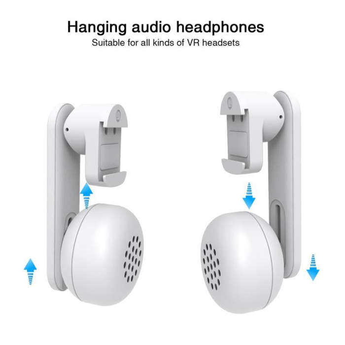 For Quest 2 / 3 Independent Headphones Headband High Sound Speaker VR Accessory(White)