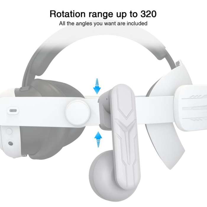 For Quest 2 / 3 Independent Headphones Headband High Sound Speaker VR Accessory(White)
