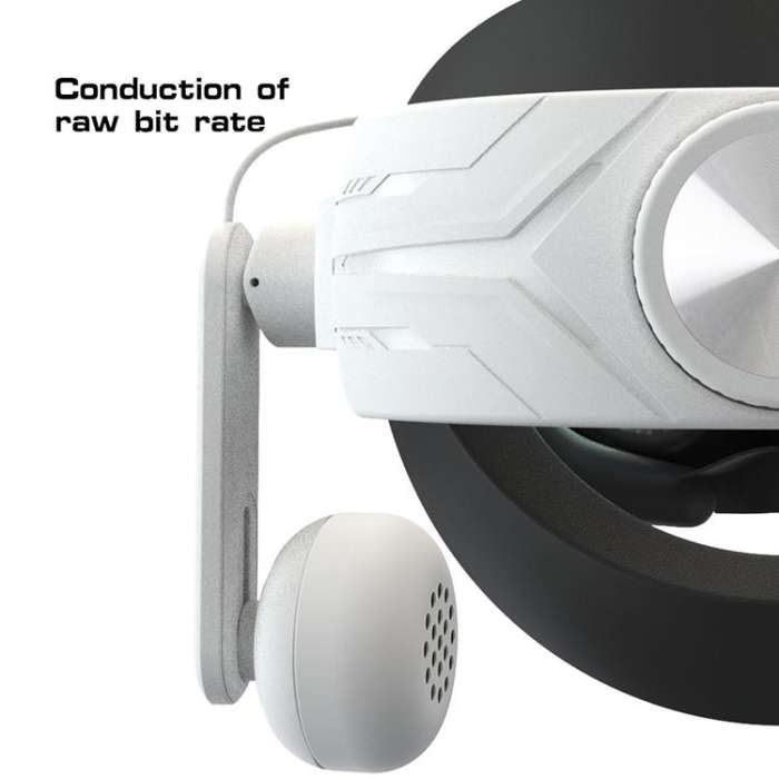For Quest 2 / 3 Independent Headphones Headband High Sound Speaker VR Accessory(White)